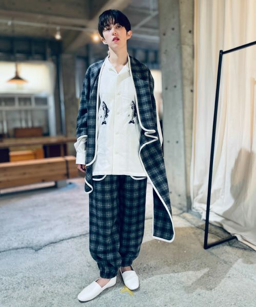 ohta オオタ tree pleats pants pt-48T