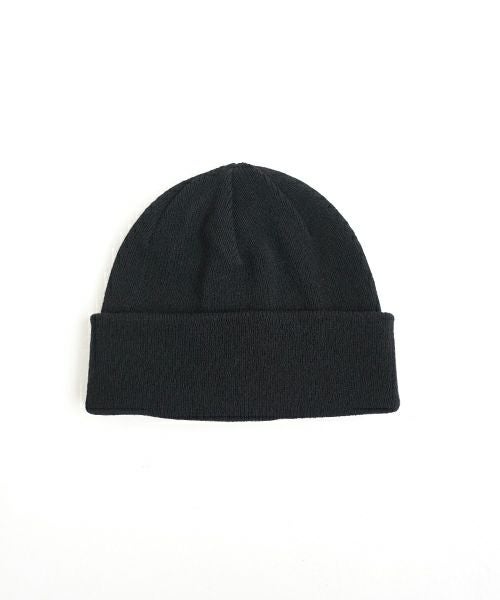 YOKO SAKAMOTOヨーコサカモトKNIT BIG WATCH CAP - HARD TWIST (BLACK) YS - KNIT - CAP - WO - HT