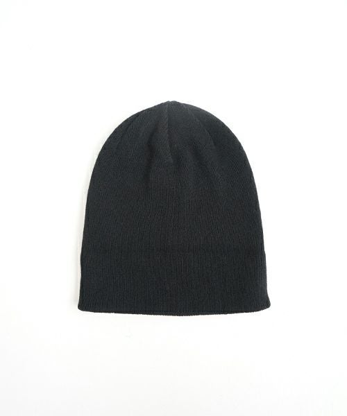 YOKO SAKAMOTOヨーコサカモトKNIT BIG WATCH CAP - HARD TWIST (BLACK) YS - KNIT - CAP - WO - HT