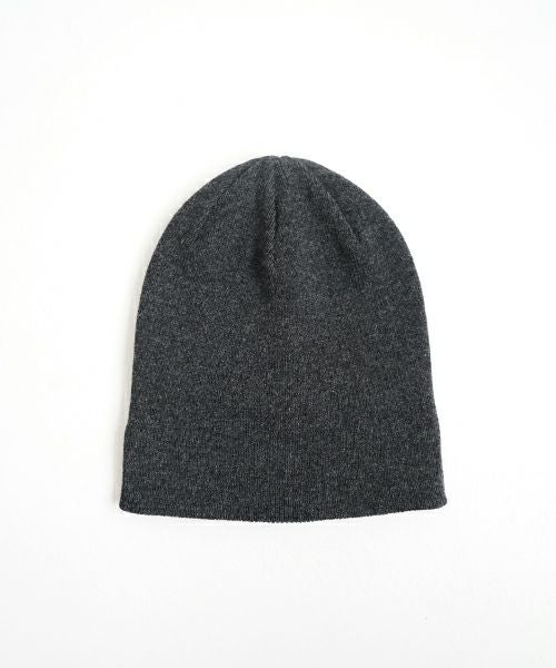 YOKO SAKAMOTOヨーコサカモトKNIT BIG WATCH CAP - HARD TWIST (CHARCOAL GRAY) YS - KNIT - CAP - WO - HT