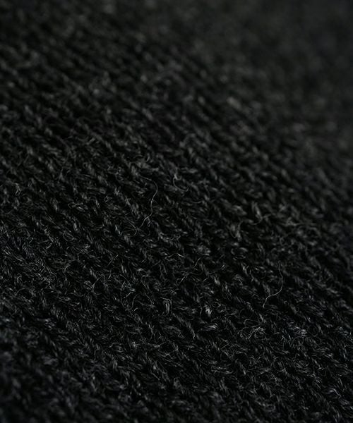 YOKO SAKAMOTOヨーコサカモトKNIT BIG WATCH CAP - HARD TWIST (CHARCOAL GRAY) YS - KNIT - CAP - WO - HT