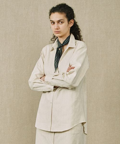 YOKO SAKAMOTOヨーコサカモトREGULAR COLLAR SHIRT[ECRU/YS-25AW-54]