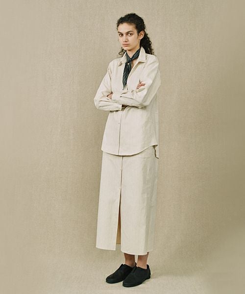 YOKO SAKAMOTOヨーコサカモトREGULAR COLLAR SHIRT[ECRU/YS-25AW-54]