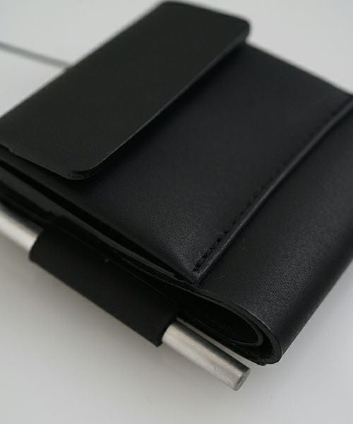 値下げ　マクロマウロ　二つ折り財布 macromauro マクロマウロ AL FOLD WALLET [BLACK]