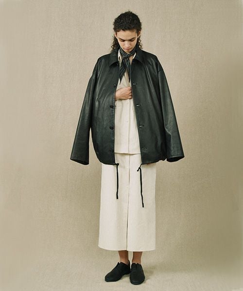 YOKO SAKAMOTOヨーコサカモトLEATHER BIG JACKET YOKO SAKAMOTO ヨーコサカモト LEATHER BIG JACKET [BLACK] YS - 23AW - 11