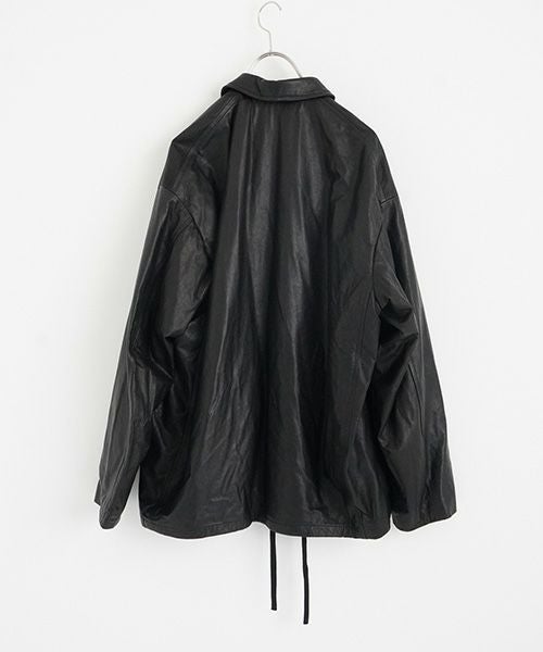 YOKO SAKAMOTO ヨーコサカモト LEATHER BIG JACKET [BLACK] YS - 23AW - 11