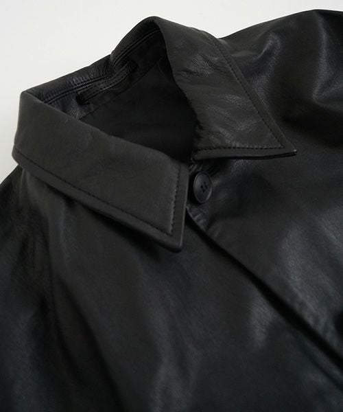 YOKO SAKAMOTO ヨーコサカモト LEATHER BIG JACKET [BLACK] YS - 23AW - 11