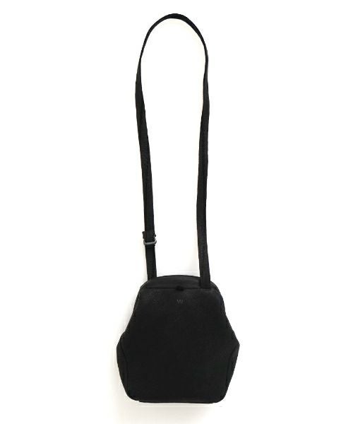 ショルダーバッグ kumanoko VUm PRODUCT B21 kiss-lock shoulder bag slim deer leather / black