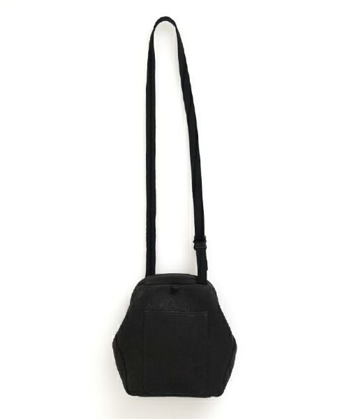 VU PRODUCTヴウプロダクトgama shoulder bag deer leather slim (BLACK)鹿革がま口スリムショルダーバッグvu-product-b21_b