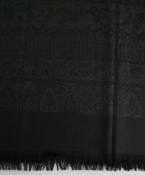 YANTOR ヤントルTibetan Paisley Jacquard Wool Stole ヤントル正規