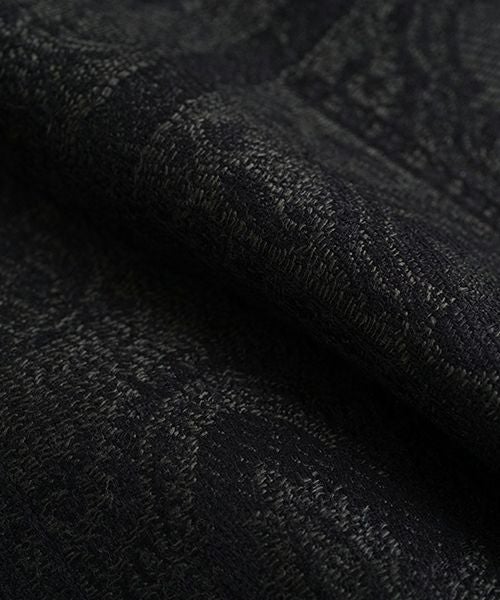 YANTOR ヤントルTibetan Paisley Jacquard Wool Stole[Y255ST01/DARK GREEN]