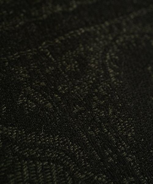 YANTOR ヤントルTibetan Paisley Jacquard Wool Stole[Y255ST01/DARK GREEN]