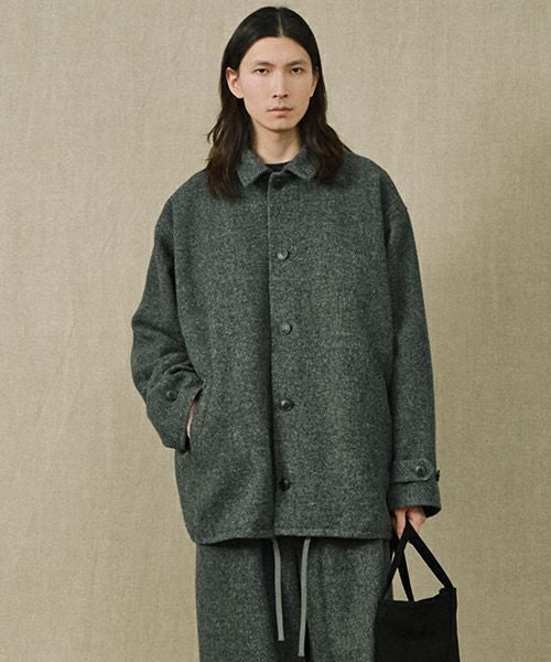 YOKO SAKAMOTO ヨーコサカモト WORK STAND COLLAR JACKET [OLIVE] YS
