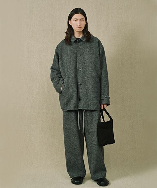 YOKO SAKAMOTO ヨーコサカモト WORK STAND COLLAR JACKET [OLIVE] YS