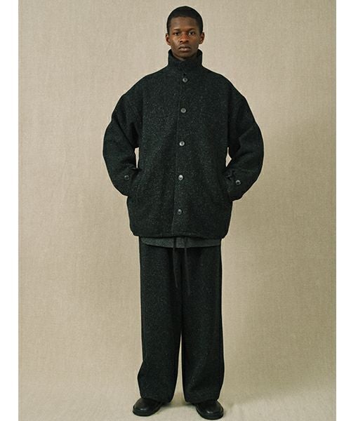 YOKO SAKAMOTOヨーコサカモトCOACH JACKET(BLACK/YS-25AW-04)コーチジャケット YOKO SAKAMOTOヨーコサカモトCOACH JACKET(BLACK/YS-25AW-04)コーチジャケット 