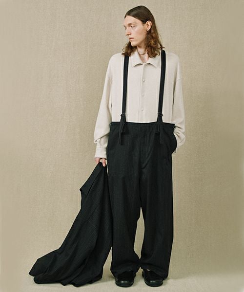 YOKO SAKAMOTO ヨーコサカモト BEACH CLOTH WIDE PANTS [BLACK] YS