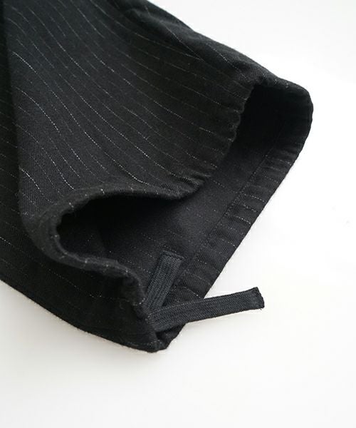 YOKO SAKAMOTO ヨーコサカモト BEACH CLOTH WIDE PANTS [BLACK] YS