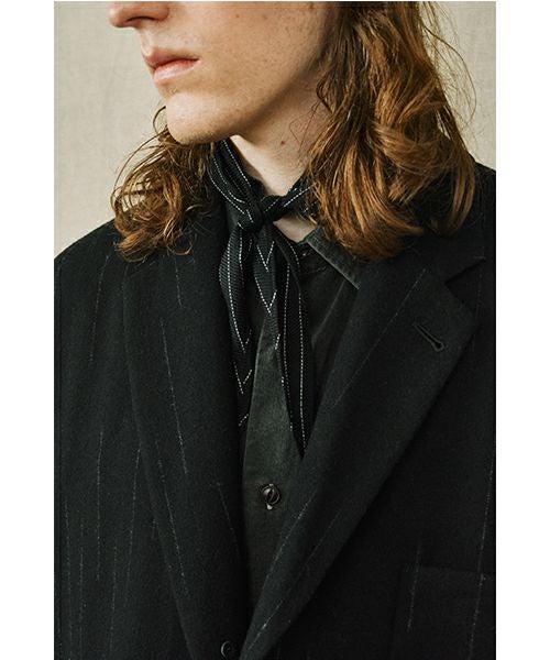 YOKO SAKAMOTO / ヨーコサカモト OVERSIZED JACKET [STRIPE] YS - 25AW - 10ウールオーバーサイズジャケット