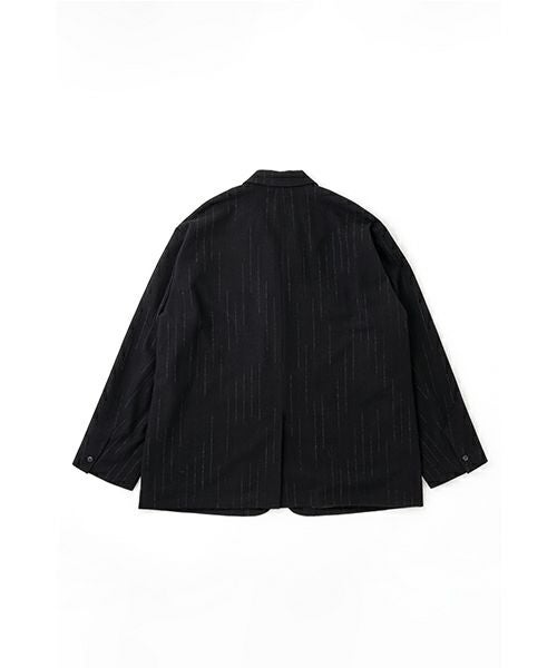 YOKO SAKAMOTO / ヨーコサカモト OVERSIZED JACKET [STRIPE] ウール