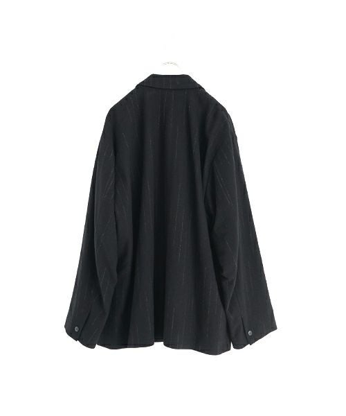 YOKO SAKAMOTO / ヨーコサカモト OVERSIZED JACKET [STRIPE] ウール
