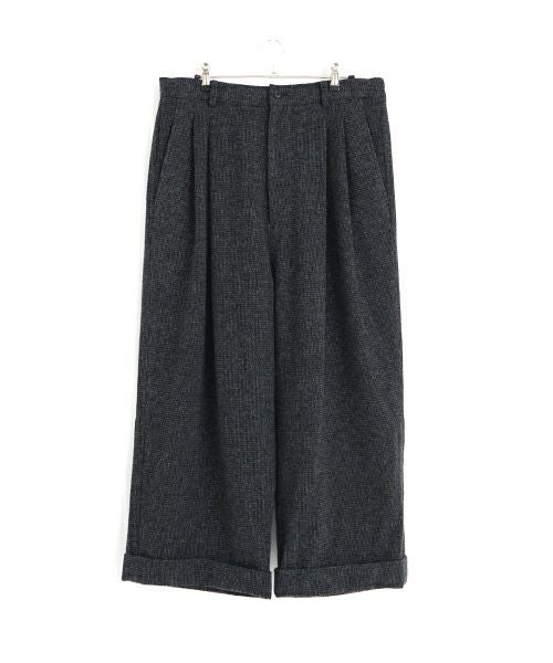 YOKO SAKAMOTO / ヨーコサカモトDOUBLE PLEATED CROPPED TROUSERS ［HOUNDSTOOTH］ YS - 25AW - 13