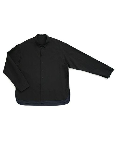 VU / ヴウlayered basic shirt [BLACK×NAVY］vu-sht-009