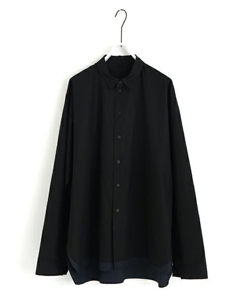 VU / ヴウlayered basic shirt [BLACK×NAVY］vu-sht-009