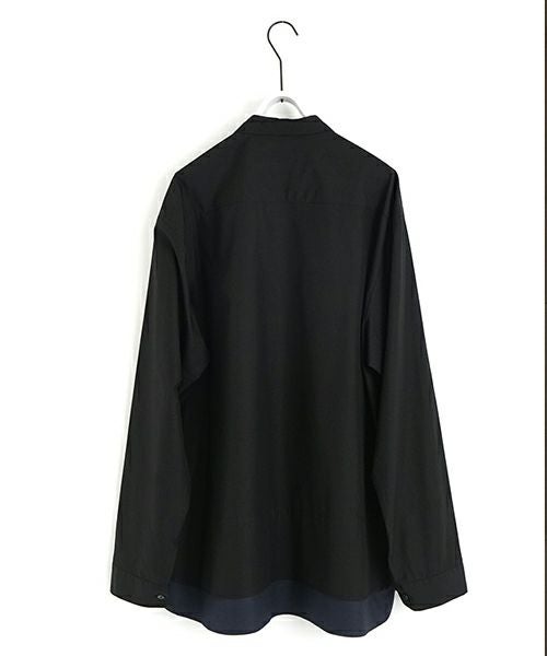 VU / ヴウlayered basic shirt [BLACK×NAVY］vu-sht-009
