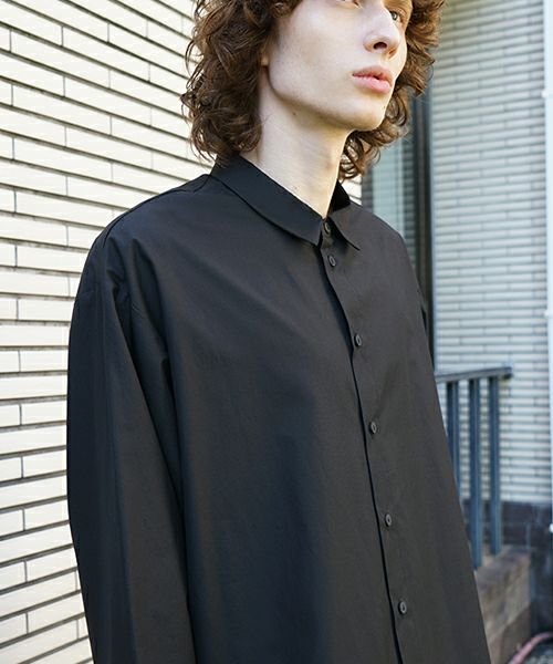 VU / ヴウlayered basic shirt [BLACK×NAVY］vu-sht-009