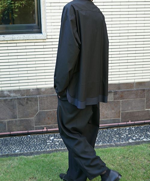 VU / ヴウlayered basic shirt [BLACK×NAVY］vu-sht-009