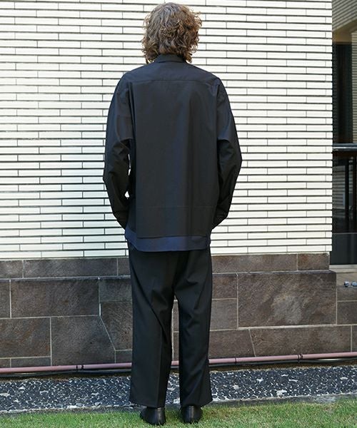 VU / ヴウlayered basic shirt [BLACK×NAVY］vu-sht-009