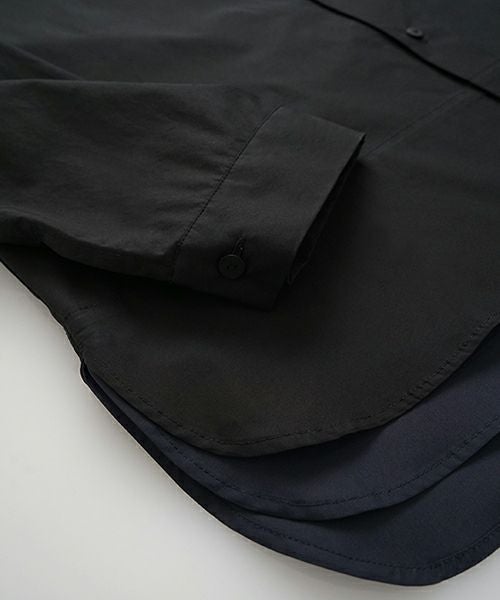 VU / ヴウlayered basic shirt [BLACK×NAVY］vu-sht-009