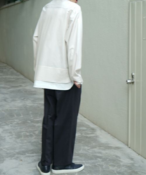 VU / ヴウlayered basic shirt [OFF BEIGE×OFF WHITE］vu-sht-009