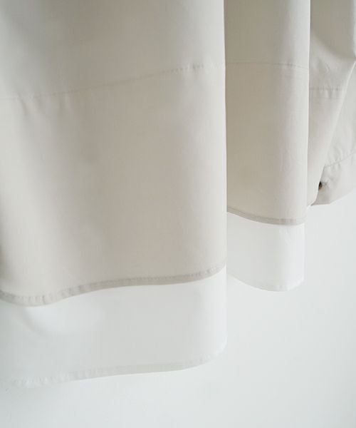 VU / ヴウlayered basic shirt [OFF BEIGE×OFF WHITE］vu-sht-009