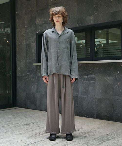 VU / ヴウopen collar over shirt [GREIGE］vu-sht-010