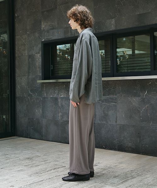 VU / ヴウopen collar over shirt [GREIGE］vu-sht-010