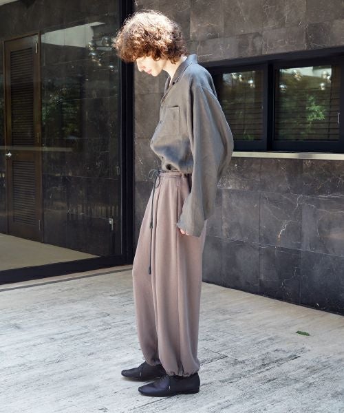 VU / ヴウopen collar over shirt [GREIGE］vu-sht-010