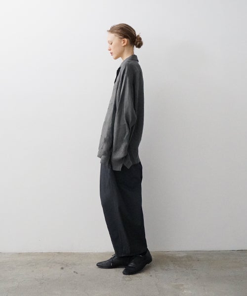 VU / ヴウopen collar over shirt [GREIGE］vu-sht-010