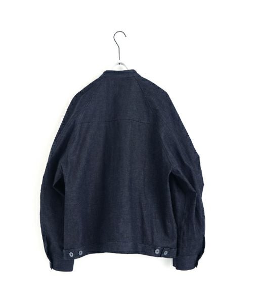 VU / ヴウdenim stand collar work jakect [DEEP BLUE] vu-blu-008