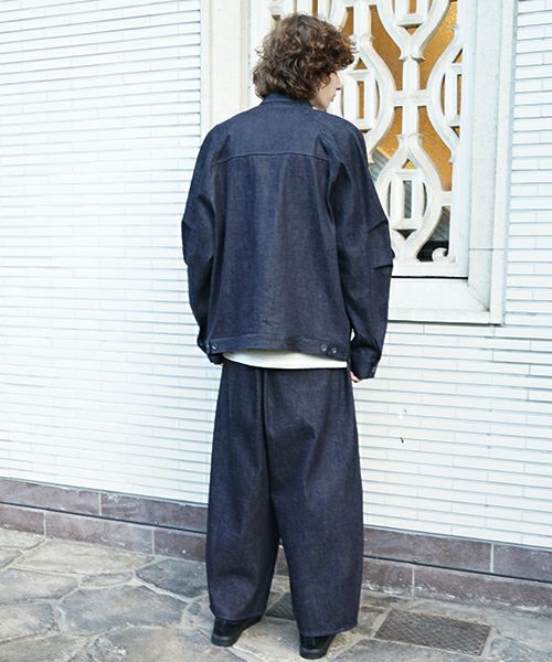 VU / ヴウdenim stand collar work jakect [DEEP BLUE] vu-blu-008