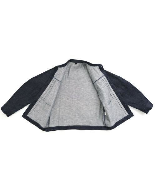 VU / ヴウdenim stand collar work jakect [DEEP BLUE] vu-blu-008