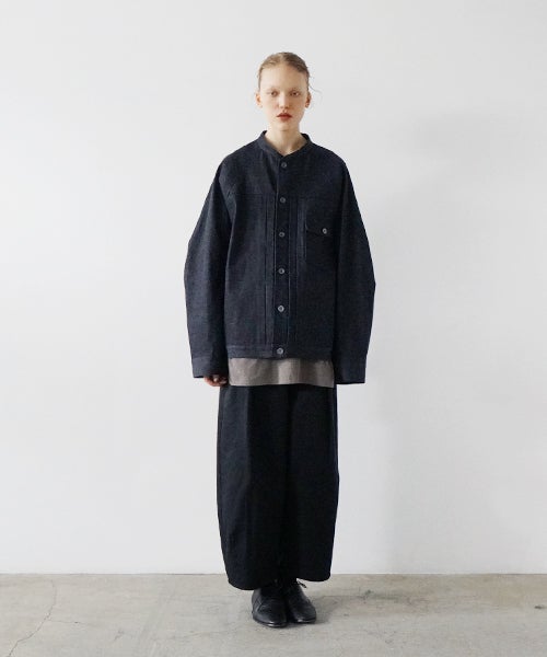 VU / ヴウdenim stand collar work jakect [DEEP BLUE] vu-blu-008