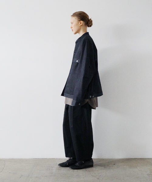 VU / ヴウdenim stand collar work jakect [DEEP BLUE] vu-blu-008