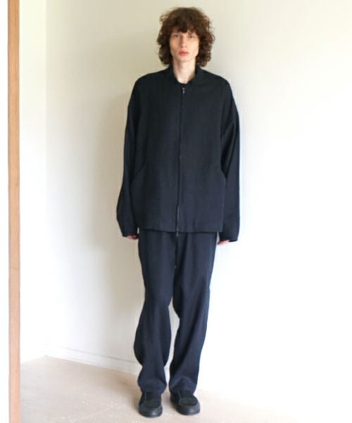 VU / ヴウzip stand collar blouson linen [NAVY] vu-blu-009