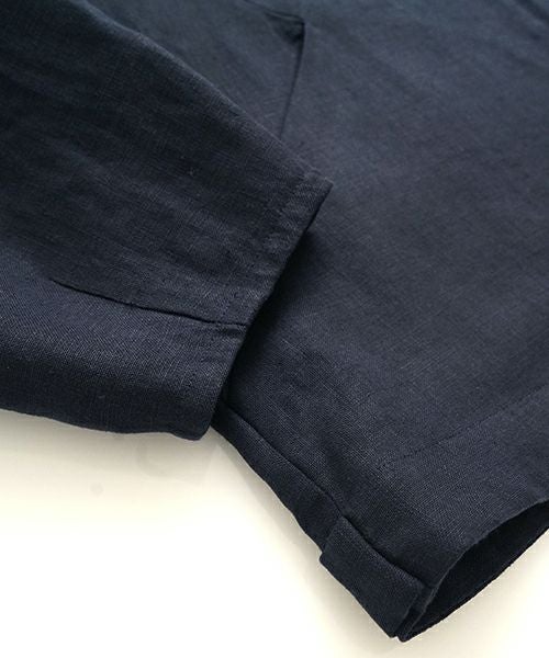 VU / ヴウzip stand collar blouson linen [NAVY] vu-blu-009