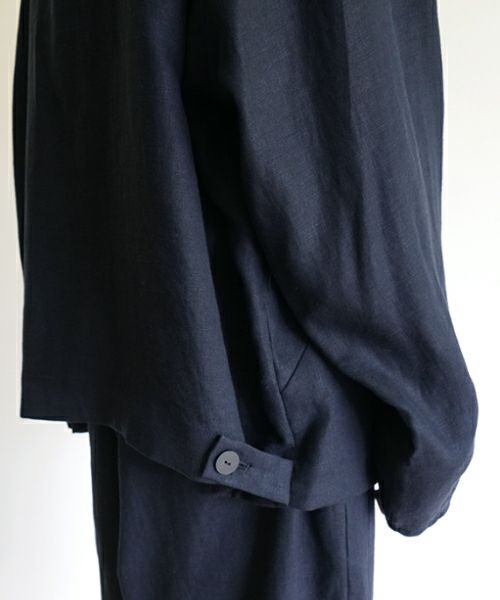 VU / ヴウzip stand collar blouson linen [NAVY] vu-blu-009