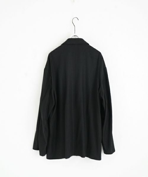 VU / ヴウ 3 button Jacket silk linen [BLACK] vu-jkt-008