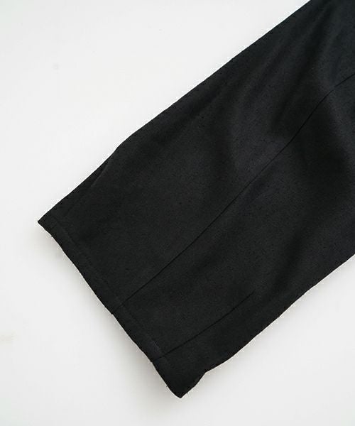 VU / ヴウ 3 button Jacket silk linen [BLACK] vu-jkt-008
