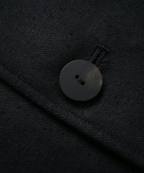 VU / ヴウ 3 button Jacket silk linen [BLACK] vu-jkt-008
