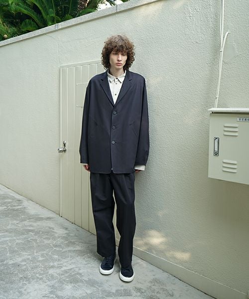 VU / ヴウ 3 button Jacket cotton silk linen [NAVY] vu-jkt-008